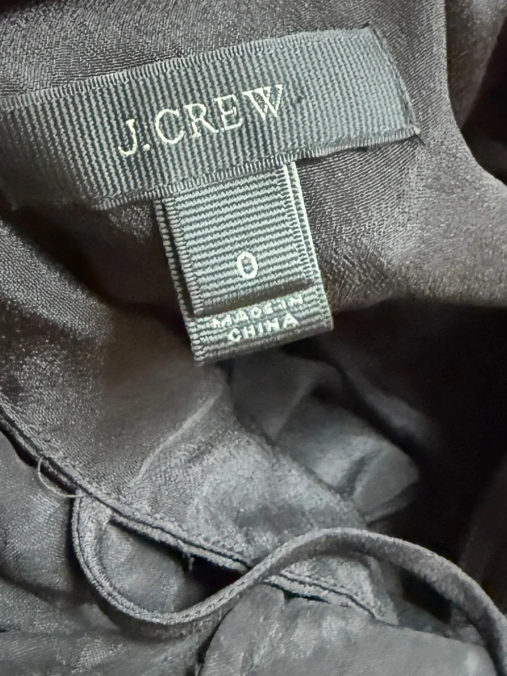 J. CREW Women’s Black Zigzag Sleeveless Chiffon Dress Size 0